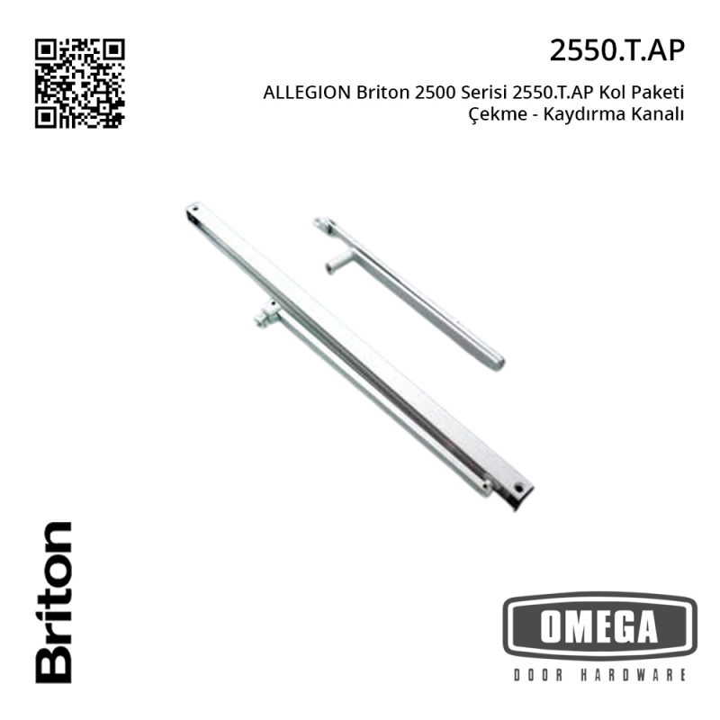 ALLEGION Briton 2500 Serisi 2550.T.AP Kol Paketi Çekme - Kaydırma Kanalı