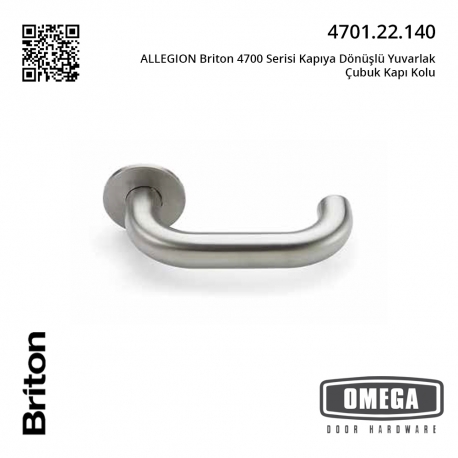 ALLEGION Briton 4700 Serisi Kapıya Dönüşlü Yuvarlak Çubuk Kapı Kolu