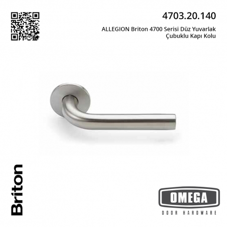 ALLEGION Briton 4700 Serisi Düz Yuvarlak Çubuklu Kapı Kolu