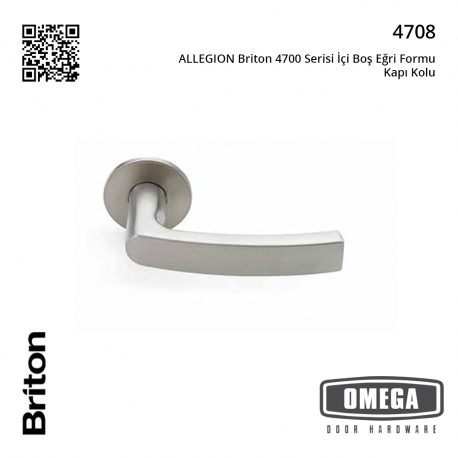 ALLEGION Briton 4700 Serisi İçi Boş Eğri Formu Kapı Kolu