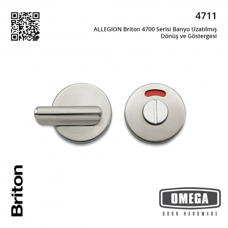 ALLEGION Briton 4700 Serisi Banyo Uzatılmış Dönüş ve Göstergesi