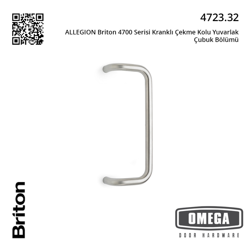 ALLEGION Briton 4700 Serisi Kranklı Çekme Kolu Yuvarlak Çubuk Bölümü