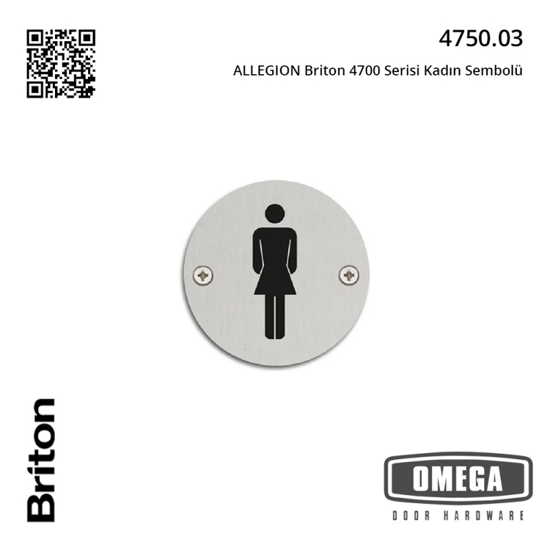 ALLEGION Briton 4700 Serisi Kadın Sembolü