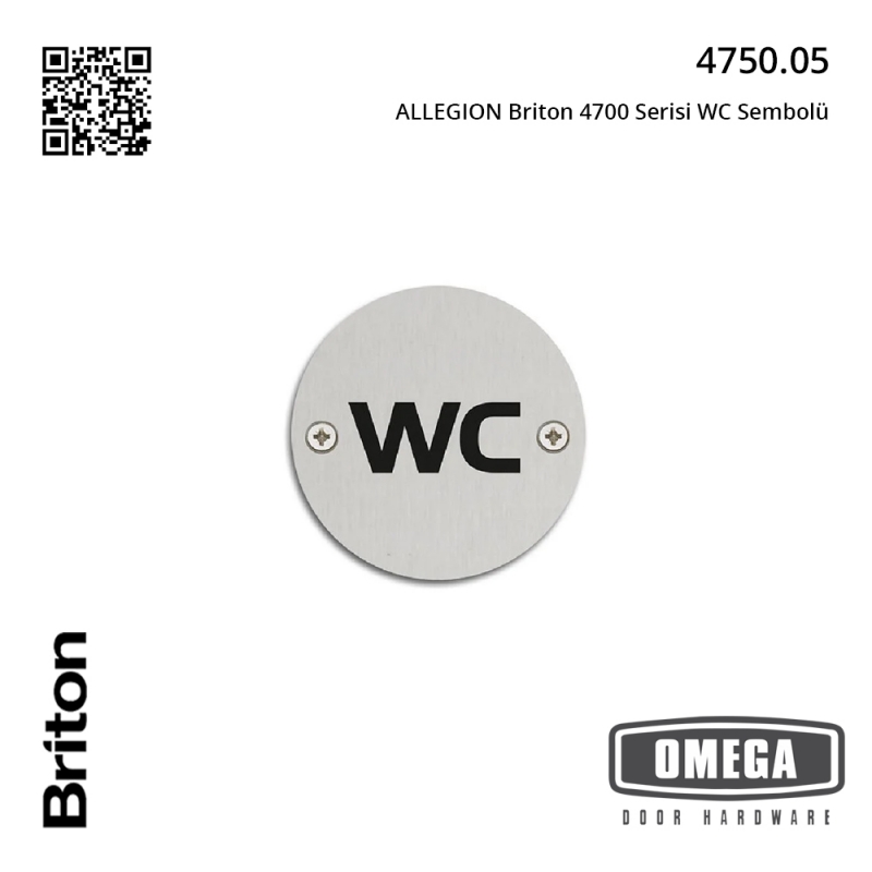 ALLEGION Briton 4700 Serisi WC Sembolü