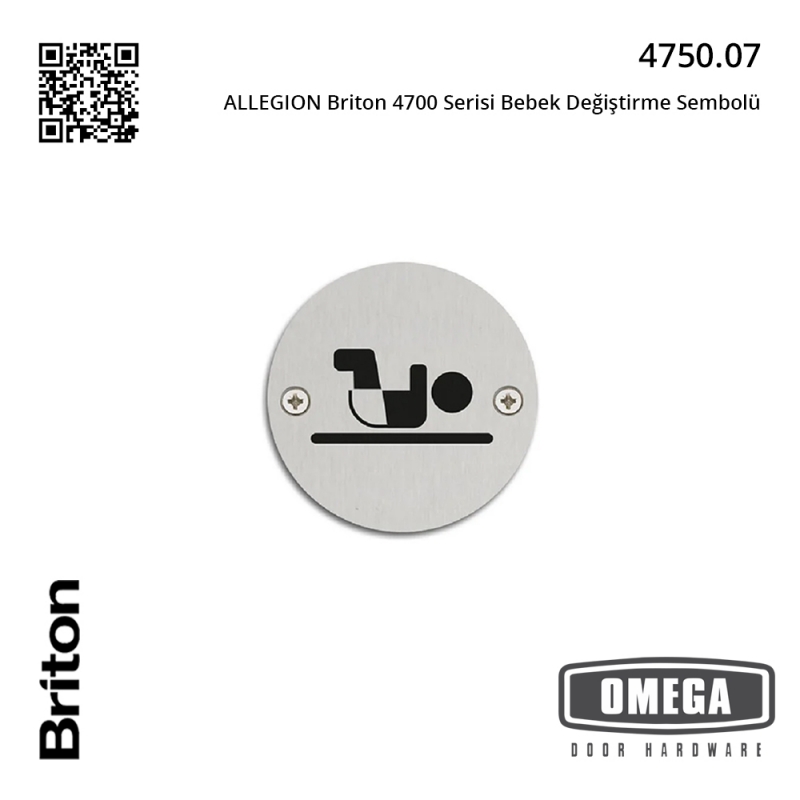 ALLEGION Briton 4700 Serisi Bebek Değiştirme Sembolü