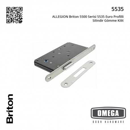 ALLEGION Briton 5500 Serisi 5535 Euro Profilli Silindir Gömme Kilit