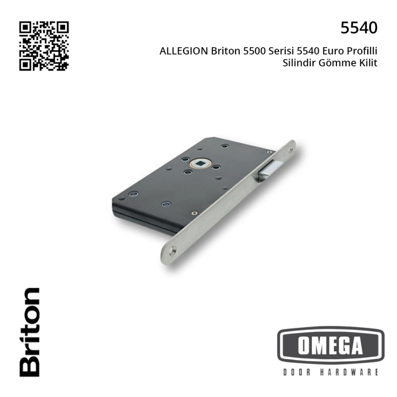 ALLEGION Briton 5500 Serisi 5540 Euro Profilli Silindir Gömme Kilit