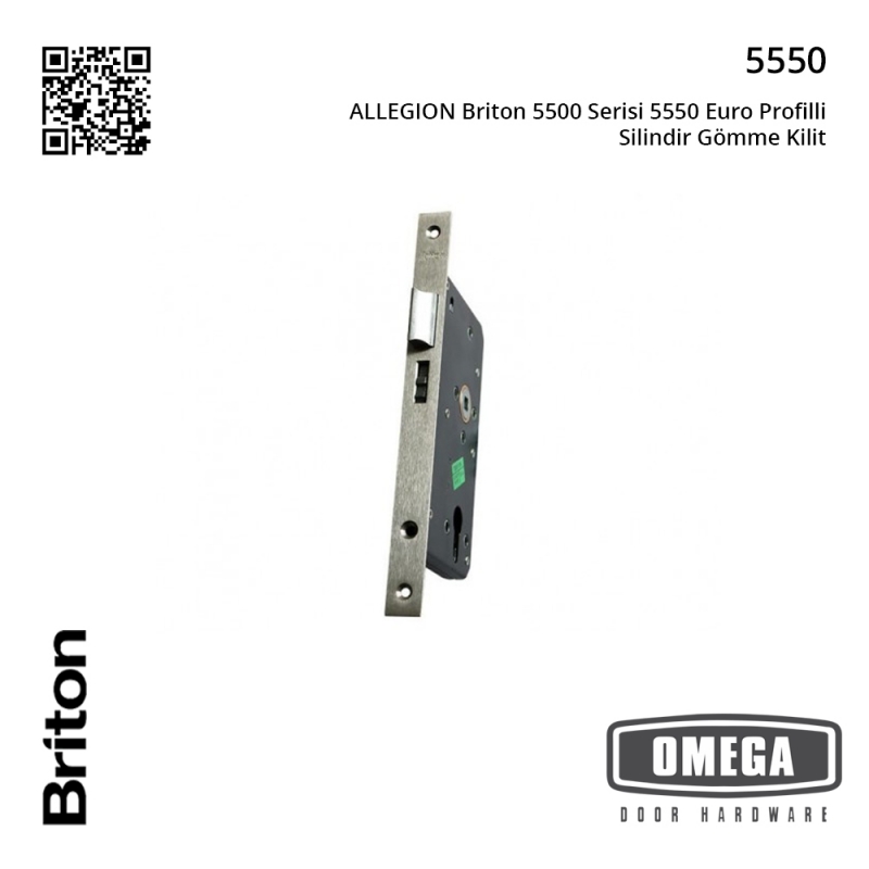 ALLEGION Briton 5500 Serisi 5550 Euro Profilli Silindir Gömme Kilit