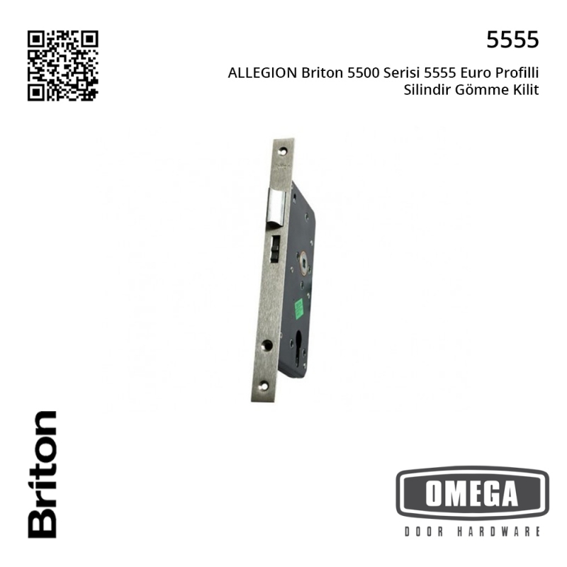 ALLEGION Briton 5500 Serisi 5555 Euro Profilli Silindir Gömme Kilit