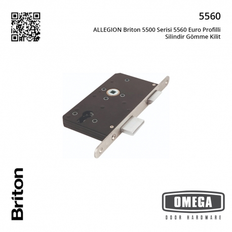 ALLEGION Briton 5500 Serisi 5560 Euro Profilli Silindir Gömme Kilit